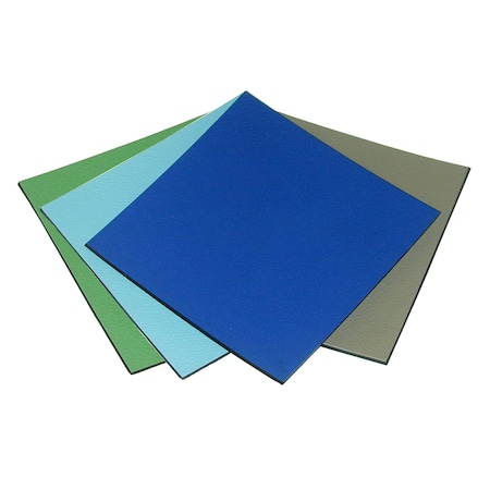 36x48x.080, Light Blue, Textured Rubber Table Mat, Incl. Hardware